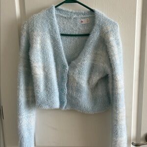 So brand Women's Soft Blue Cardigan Sweater